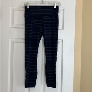 Athleta striped leggings